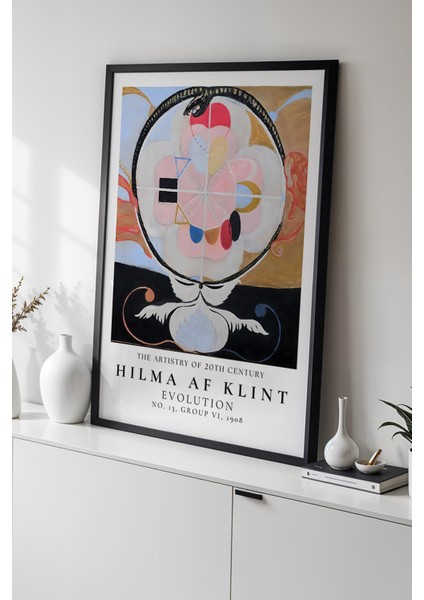 Hilma Af Klint - Spiritüel Geometri - Ahşap Çerçeveli Duvar Tablosu