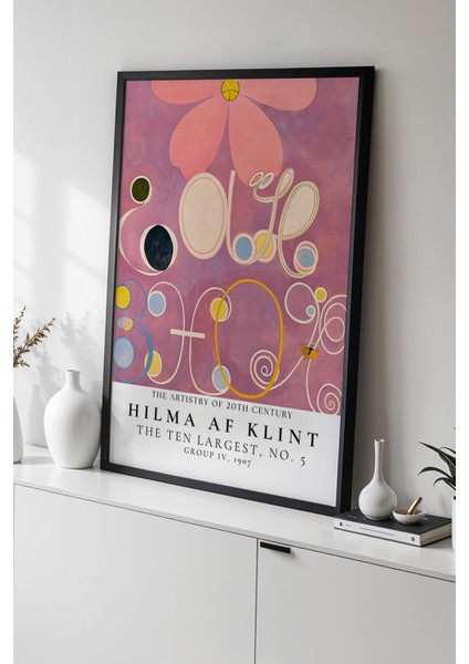 ⁠hilma Af Klint - Mistik Sembolizm - Ahşap Çerçeveli duvar tablosu