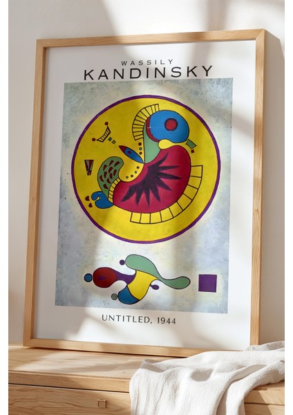 Wassily Kandinsky - Ruhsal Formlar - Ahşap Çerçeveli Duvar tablosu