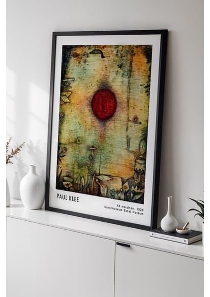 Paul Klee - Modern Fırça Izleri - Ahşap Çerçeveli Duvar tablosu