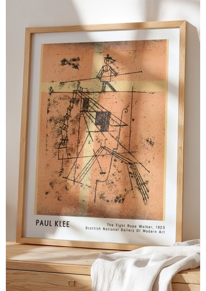 Paul Klee - Modern Fırça Izleri - Ahşap Çerçeveli Duvar tablosu