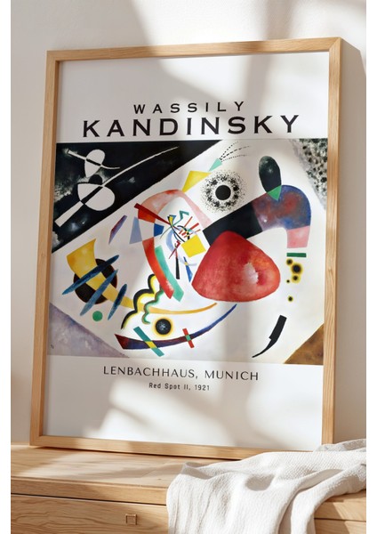 Wassily Kandinsky - Spiritüel Geometri - Ahşap Çerçeveli duvar tablosu