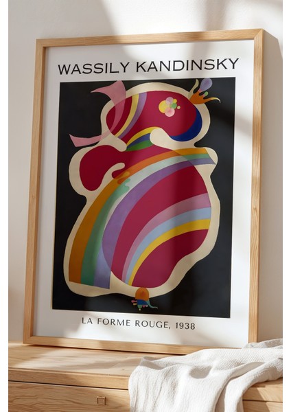 Wassily Kandinsky - Ekspresyonizm - Ahşap Çerçeveli Duvar tablosu