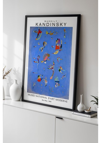 Wassily Kandinsky - Soyut Denge - Ahşap Çerçeveli Duvar tablosu