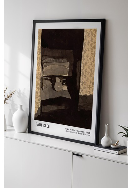 Paul Klee - Modern Fırça Izleri - Ahşap Çerçeveli Duvar tablosu