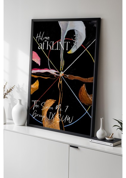 ⁠hilma Af Klint - Mistik Sembolizm - Ahşap Çerçeveli duvar tablosu