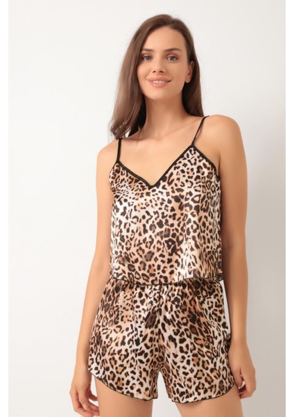 Leopar Pijama Takımı