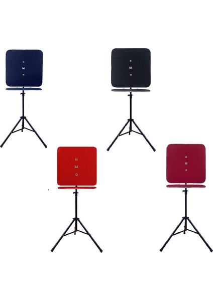 Raf Düzenekli Tripod Ayaklı Kare Dart Arkalık, Siyah