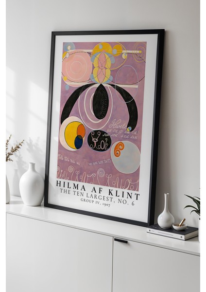⁠hilma Af Klint - Mistik Sembolizm - Ahşap Çerçeveli duvar tablosu