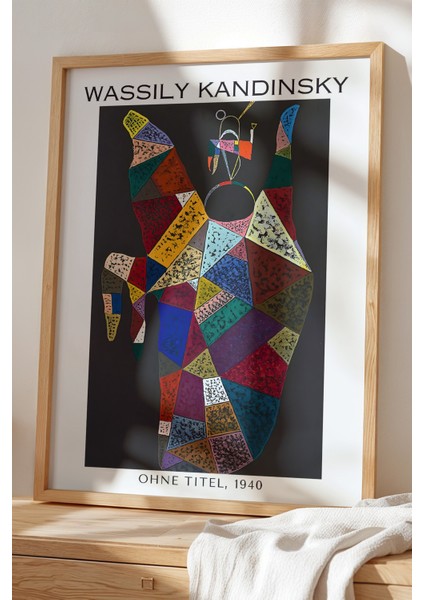 Wassily Kandinsky - Soyut Denge - Ahşap Çerçeveli Duvar tablosu
