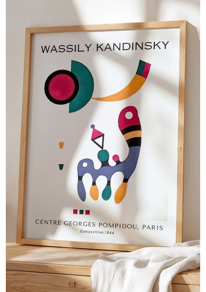 Wassily Kandinsky - Ruhsal Formlar - Ahşap Çerçeveli Duvar tablosu