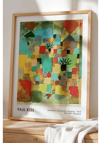 Paul Klee - Renklerin Senfonisi - Ahşap Çerçeveli Duvar tablosu