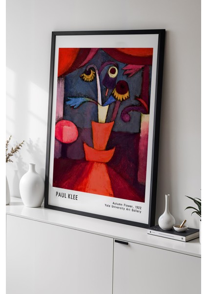 Paul Klee - Modern Fırça Izleri - Ahşap Çerçeveli Duvar tablosu