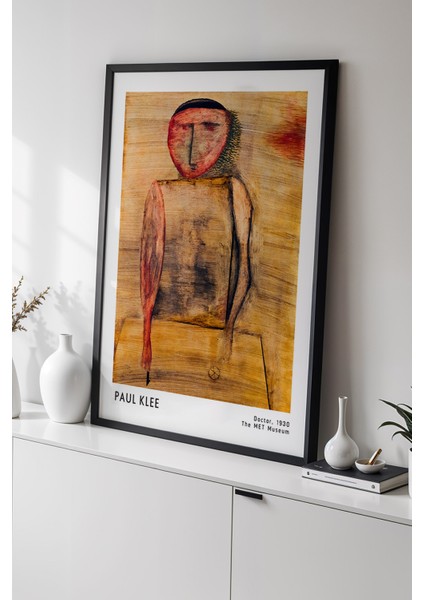 Paul Klee - Modern Fırça Izleri - Ahşap Çerçeveli Duvar tablosu