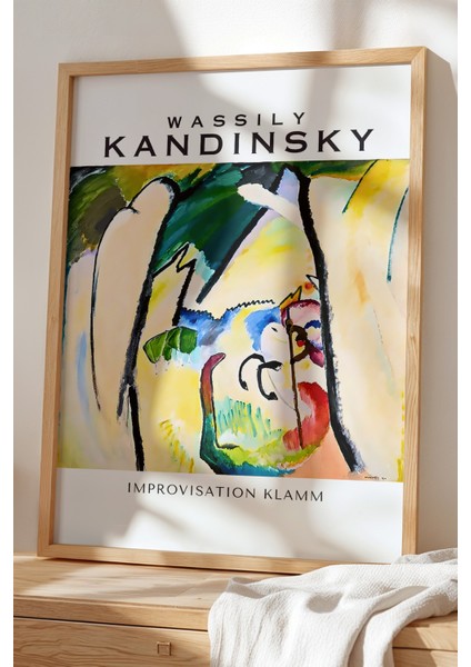 Wassily Kandinsky - Spiritüel Geometri - Ahşap Çerçeveli duvar tablosu