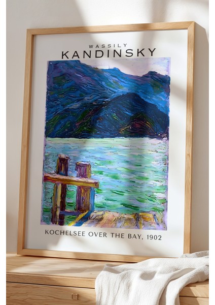 Wassily Kandinsky - Ekspresyonizm - Ahşap Çerçeveli Duvar tablosu