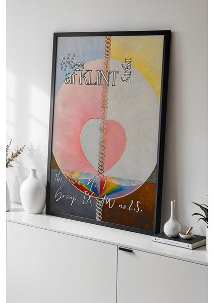 Hilma Af Klint - Spiritüel Geometri - Ahşap Çerçeveli Duvar Tablosu