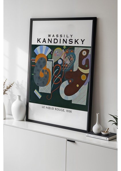 Wassily Kandinsky - Spiritüel Geometri - Ahşap Çerçeveli duvar tablosu