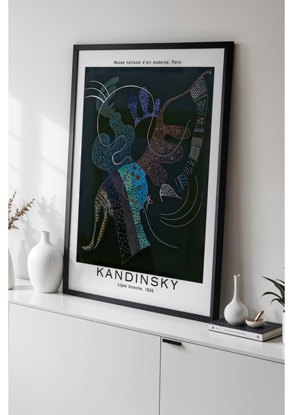 Wassily Kandinsky - Ekspresyonizm - Ahşap Çerçeveli Duvar tablosu