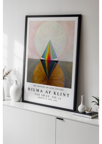 Hilma Af Klint - Soyut Denge - Ahşap Çerçeveli Duvar tablosu