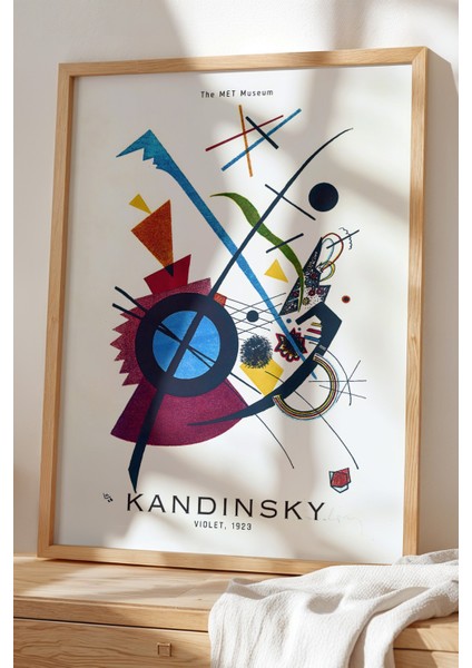 Wassily Kandinsky - Soyut Denge - Ahşap Çerçeveli Duvar tablosu