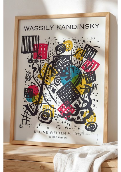 Wassily Kandinsky - Soyut Denge - Ahşap Çerçeveli Duvar tablosu