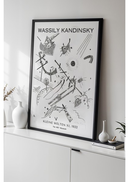 Wassily Kandinsky - Soyut Denge - Ahşap Çerçeveli Duvar tablosu