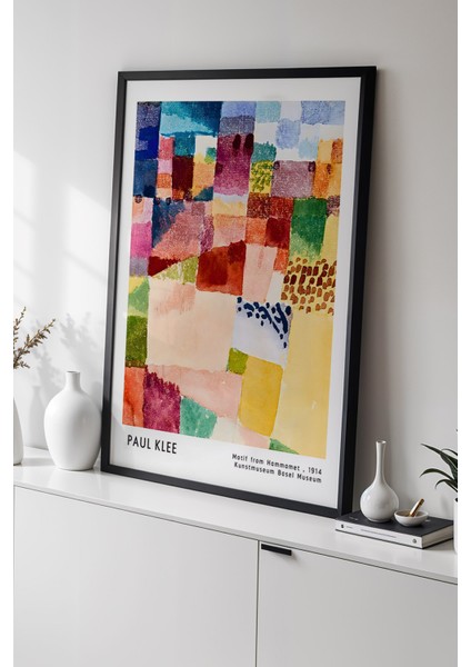 Paul Klee - Soyut Duygular - Ahşap Çerçeveli Duvar tablosu