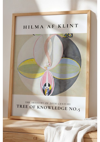 Hilma Af Klint - Soyut Denge - Ahşap Çerçeveli Duvar tablosu