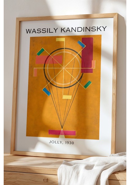 Wassily Kandinsky - Ekspresyonizm - Ahşap Çerçeveli Duvar tablosu
