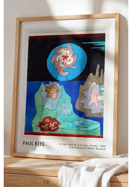 Paul Klee - Renklerin Senfonisi - Ahşap Çerçeveli Duvar tablosu