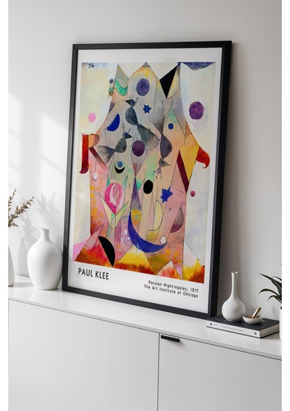 Paul Klee - Soyut Duygular - Ahşap Çerçeveli Duvar tablosu