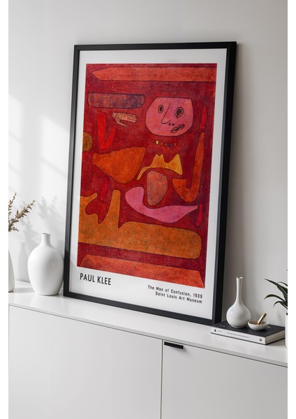 Paul Klee - Soyut Duygular - Ahşap Çerçeveli Duvar tablosu