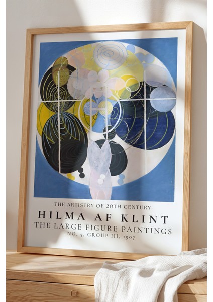 Hilma Af Klint - Soyut Denge - Ahşap Çerçeveli Duvar tablosu