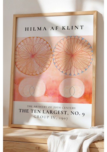 Hilma Af Klint - Soyut Denge - Ahşap Çerçeveli Duvar tablosu