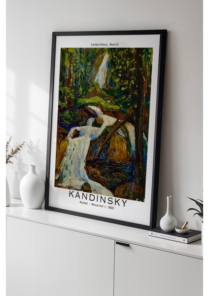 Wassily Kandinsky - Geometrik Ritim - Ahşap Çerçeveli Duvar tablosu