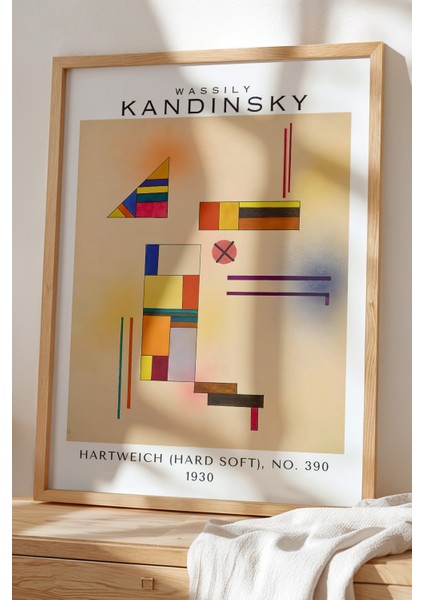 Wassily Kandinsky - Ekspresyonizm - Ahşap Çerçeveli Duvar tablosu