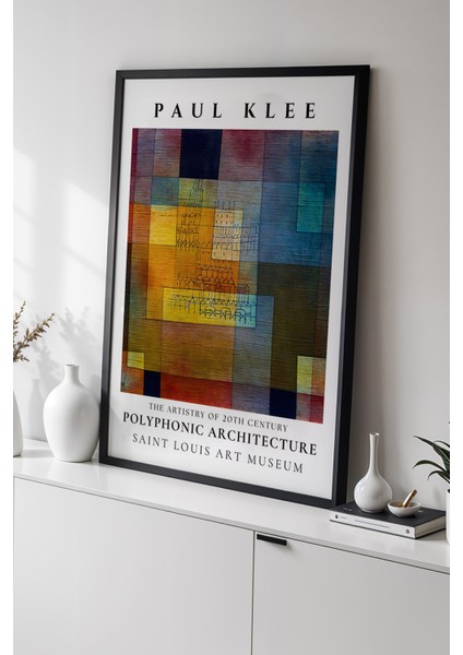 Paul Klee - Renklerin Senfonisi - Ahşap Çerçeveli Duvar tablosu