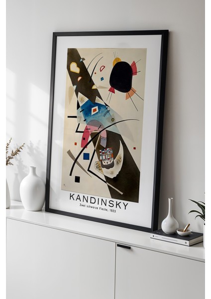 Wassily Kandinsky - Soyut Denge - Ahşap Çerçeveli Duvar tablosu