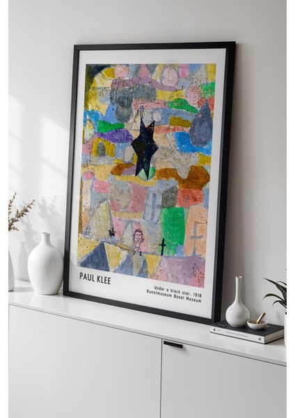 Paul Klee - Renklerin Senfonisi - Ahşap Çerçeveli Duvar tablosu