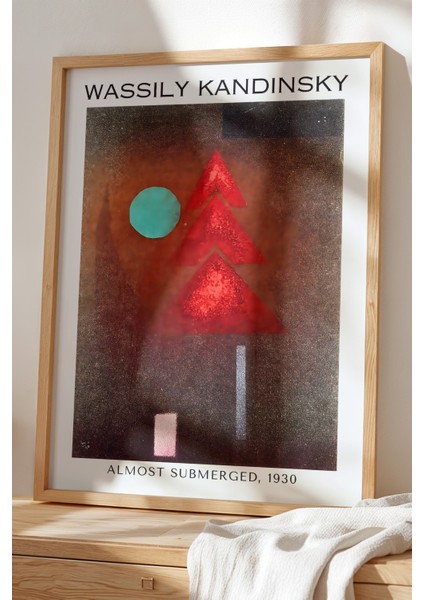 Wassily Kandinsky - Soyut Denge - Ahşap Çerçeveli Duvar tablosu