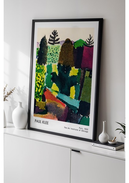 Paul Klee - Soyut Duygular - Ahşap Çerçeveli Duvar tablosu
