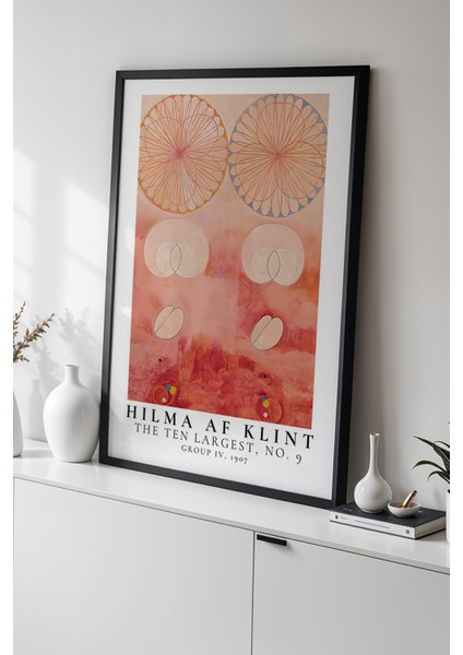 Hilma Af Klint - Soyut Denge - Ahşap Çerçeveli Duvar tablosu