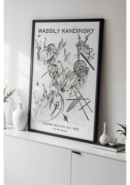 Wassily Kandinsky - Soyut Denge - Ahşap Çerçeveli Duvar tablosu