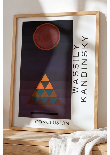 Wassily Kandinsky - Geometrik Ritim - Ahşap Çerçeveli Duvar tablosu