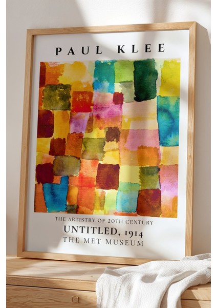 Paul Klee - Renklerin Senfonisi - Ahşap Çerçeveli Duvar tablosu