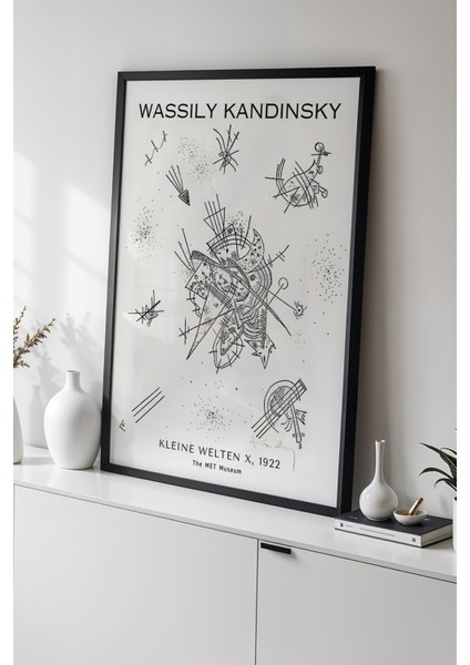 Wassily Kandinsky - Soyut Denge - Ahşap Çerçeveli Duvar tablosu