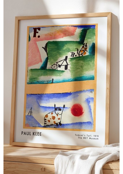 Paul Klee - Renklerin Senfonisi - Ahşap Çerçeveli Duvar tablosu