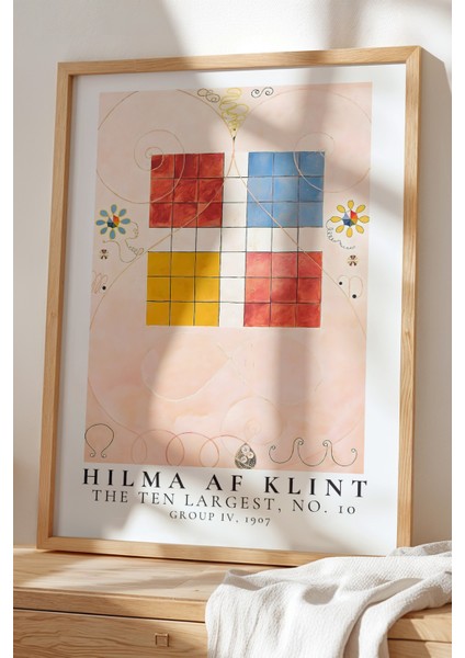 ⁠hilma Af Klint - Mistik Sembolizm - Ahşap Çerçeveli duvar tablosu