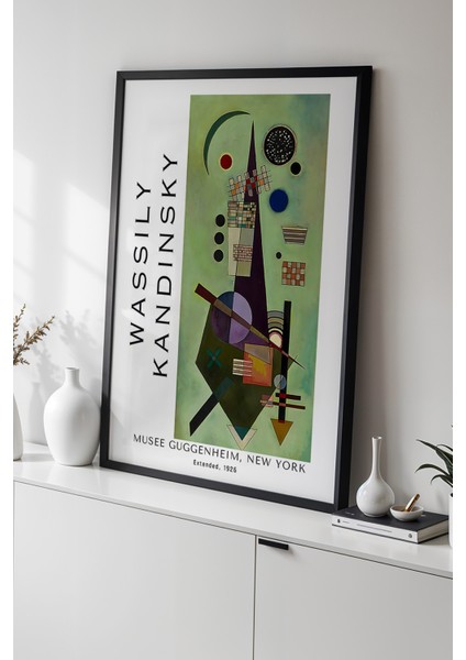 Wassily Kandinsky - Ekspresyonizm - Ahşap Çerçeveli Duvar tablosu